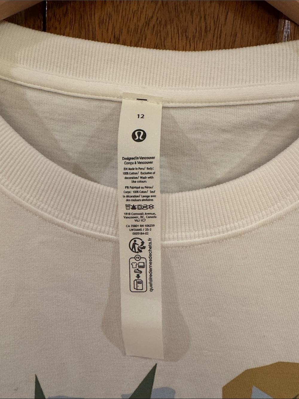 NWT Lululemon athletica Relaxed Fit Cotton Jersey T-Shirt - Hawaii exclusive 12 - Picture 2 of 4